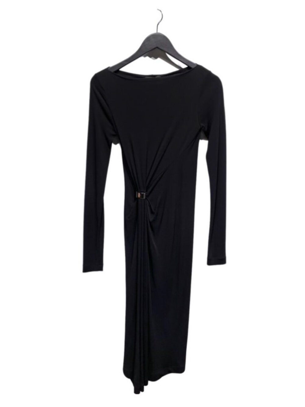 Louis Vuitton Black Long Sleeve Fluid Jersey Dress